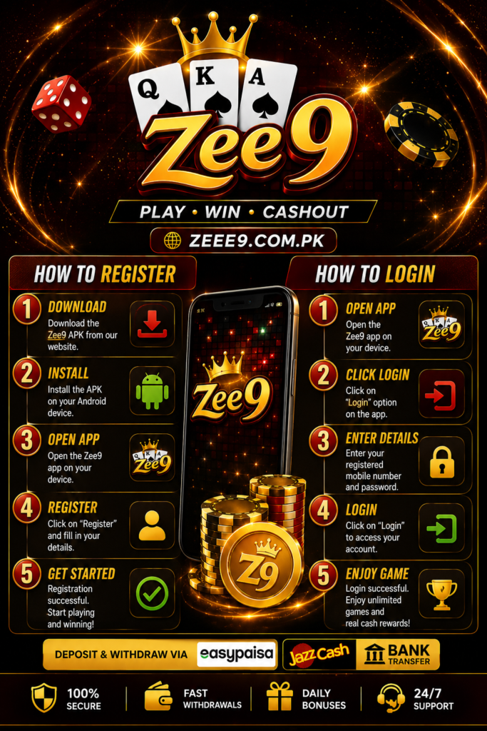 zee9 game account register screenshot